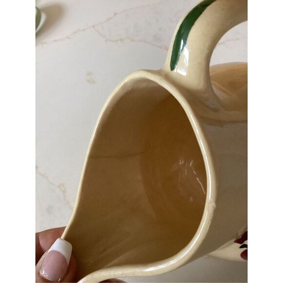 Watt #15 Vintage Rooster Pitcher Pottery Farmhouses Primitive - Picture 6 of 9